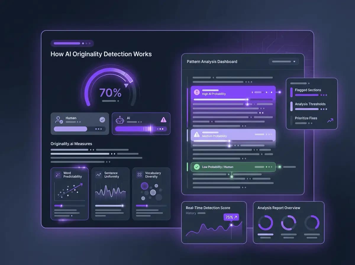 How the AI Originality Checker Works — Four Steps to a Clean Score
